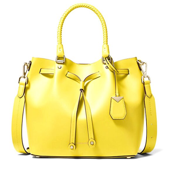 🆕 NWT 💛 Blakely Medium Leather Bucket Bag - Picture 1 of 3